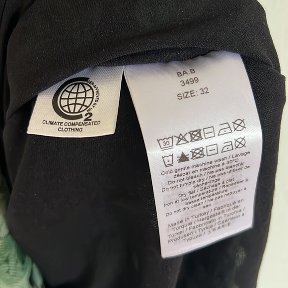 GANNI green floral mini dress 32 - Picture 3 of 3